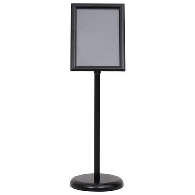 A4 Pedestal Poster Stand Black Aluminium Alloy