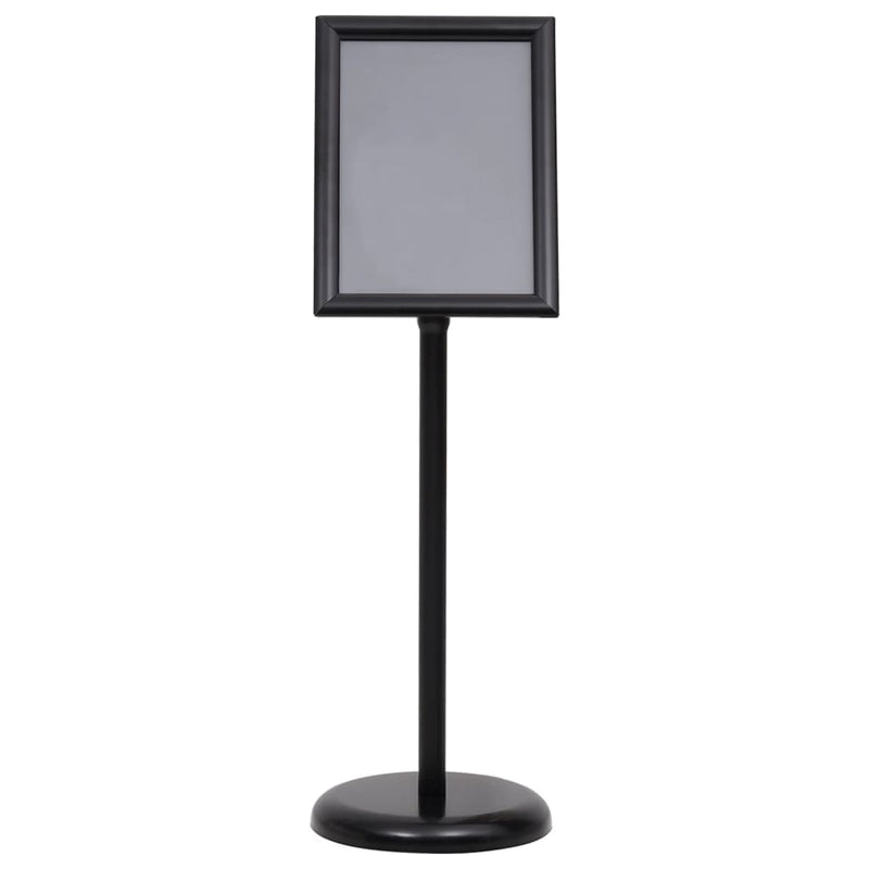 A4 Pedestal Poster Stand Black Aluminium Alloy