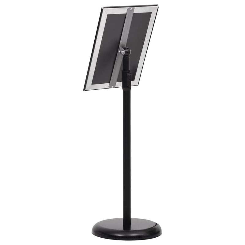 A4 Pedestal Poster Stand Black Aluminium Alloy