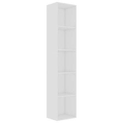 Book Cabinet White 40x30x189 cm Engineered Wood