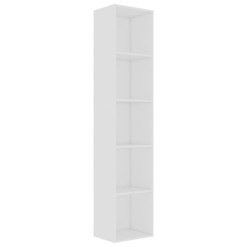 Book Cabinet White 40x30x189 cm Engineered Wood