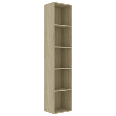 Book Cabinet Sonoma Oak 40x30x189 cm Engineered Wood