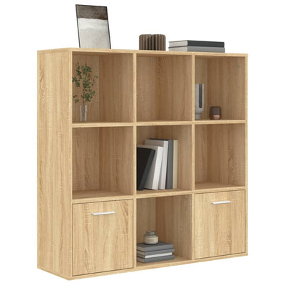 Book Cabinet Sonoma Oak 98x30x98 cm Engineered Wood