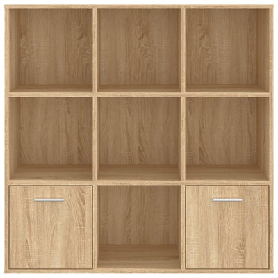 Book Cabinet Sonoma Oak 98x30x98 cm Engineered Wood