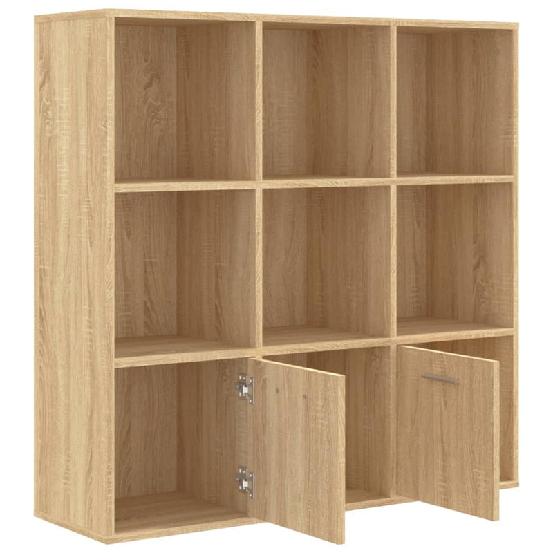 Book Cabinet Sonoma Oak 98x30x98 cm Engineered Wood