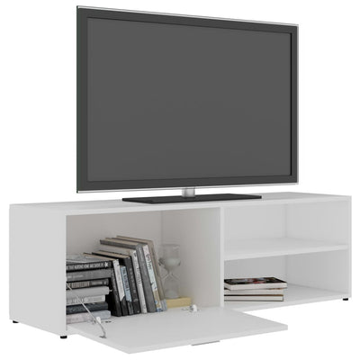 TV Cabinet White 120x34x37 cm Engineered Wood