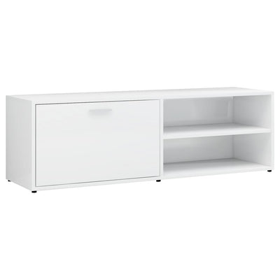 TV Cabinet High Gloss White 120x34x37 cm Engineered Wood