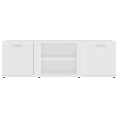 TV Cabinet White 120x34x37 cm Engineered Wood