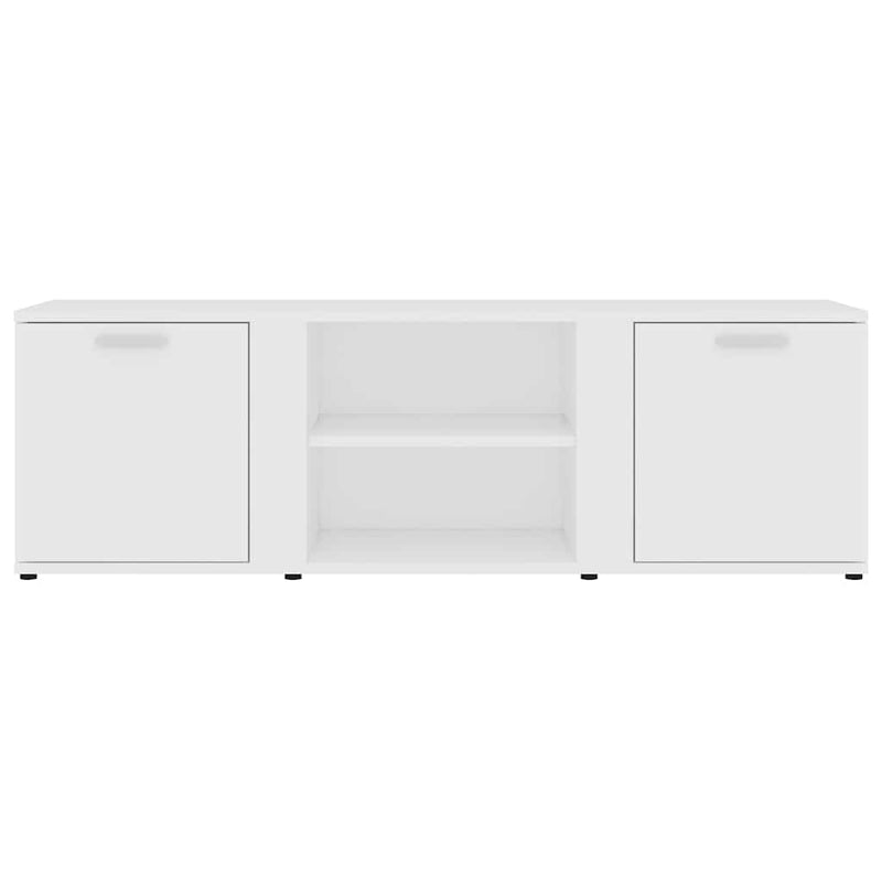 TV Cabinet White 120x34x37 cm Engineered Wood