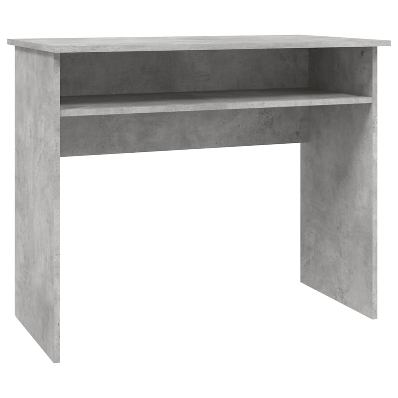 Desk Concrete Grey 90x50x74 cm Engineered Wood