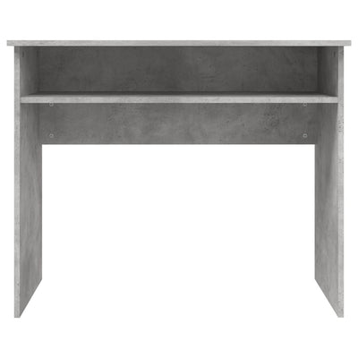 Desk Concrete Grey 90x50x74 cm Engineered Wood