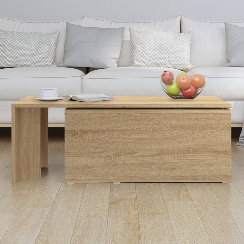 Coffee Table Sonoma Oak 150x50x35 cm Engineered Wood