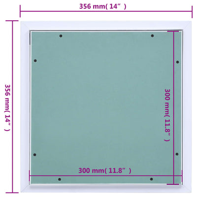 Access Panel with Aluminium Frame and Plasterboard 300x300 mm