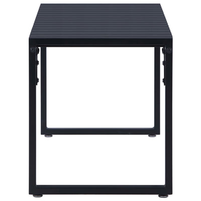 Garden Bench 120.5 cm PS Board Black