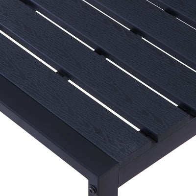 Garden Bench 180 cm PS Board Black