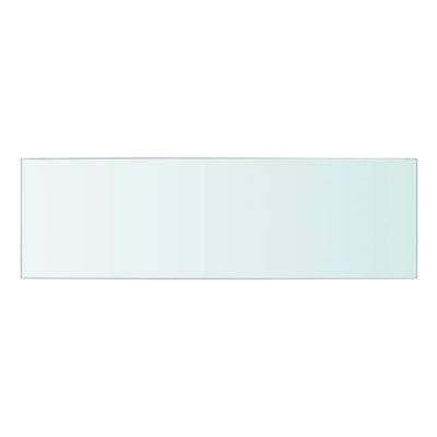 Shelves 2 pcs Panel Glass Clear 50x15 cm