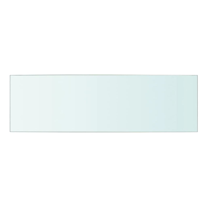 Shelves 2 pcs Panel Glass Clear 50x15 cm