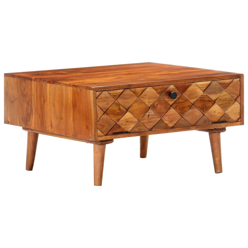 Coffee Table 68x68x38 cm Solid Acacia Wood