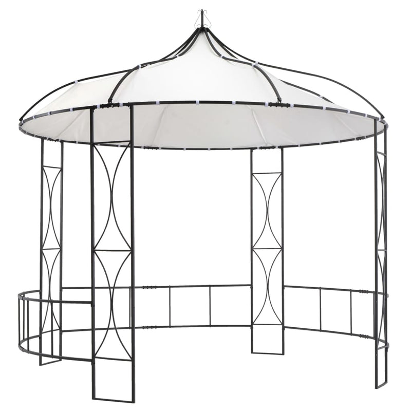 Gazebo 300x290 cm White Round