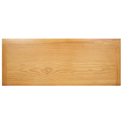 TV Cabinet 90x35x48 cm Solid Oak Wood