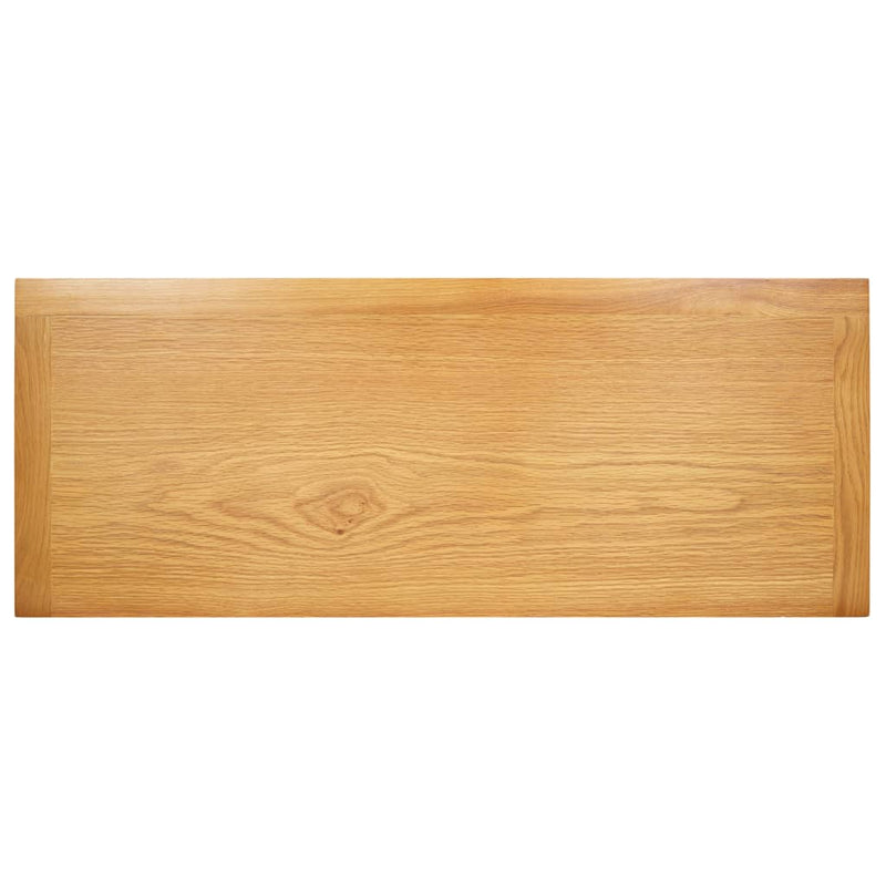 TV Cabinet 90x35x48 cm Solid Oak Wood