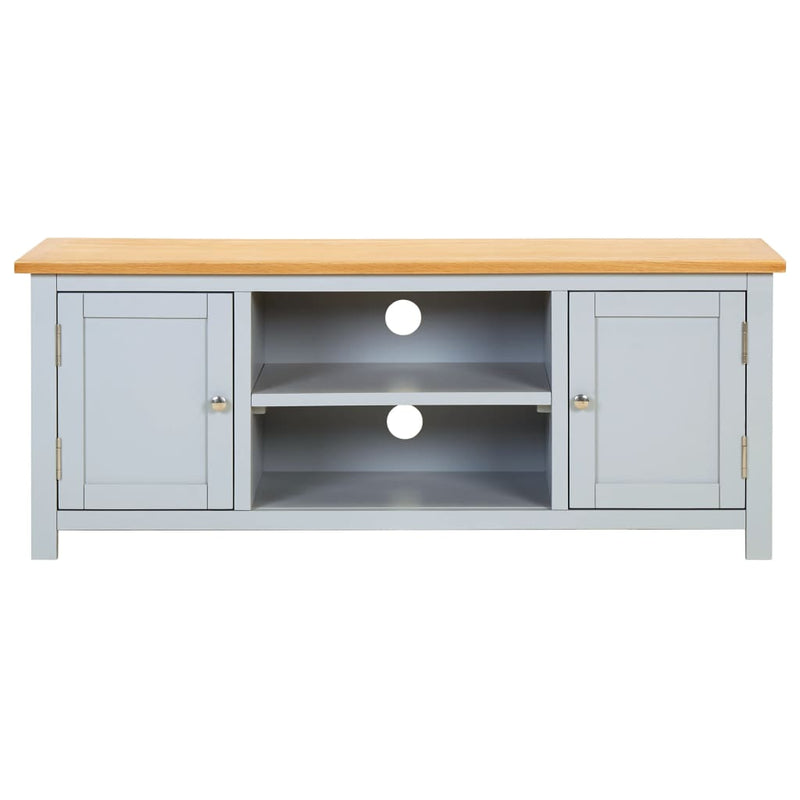 TV Cabinet 120x35x48 cm Solid Oak Wood