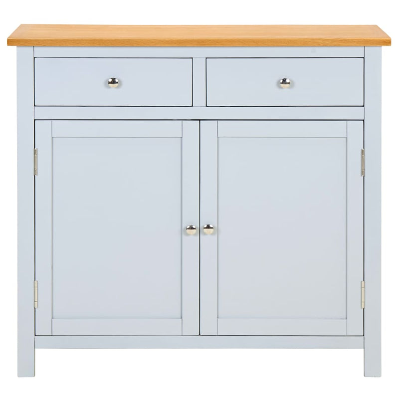 Sideboard 90x33.5x83 cm Solid Oak Wood