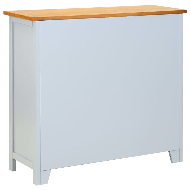 Sideboard 90x33.5x83 cm Solid Oak Wood