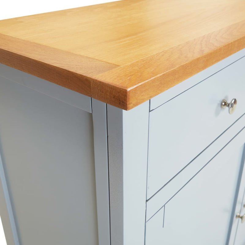 Sideboard 90x33.5x83 cm Solid Oak Wood