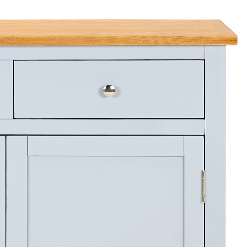 Sideboard 90x33.5x83 cm Solid Oak Wood