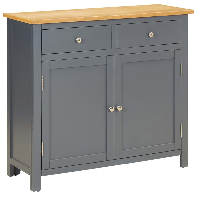 Sideboard 90x33.5x83 cm Solid Oak Wood