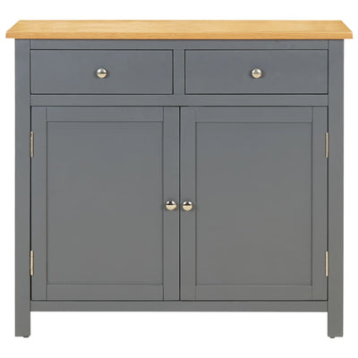 Sideboard 90x33.5x83 cm Solid Oak Wood