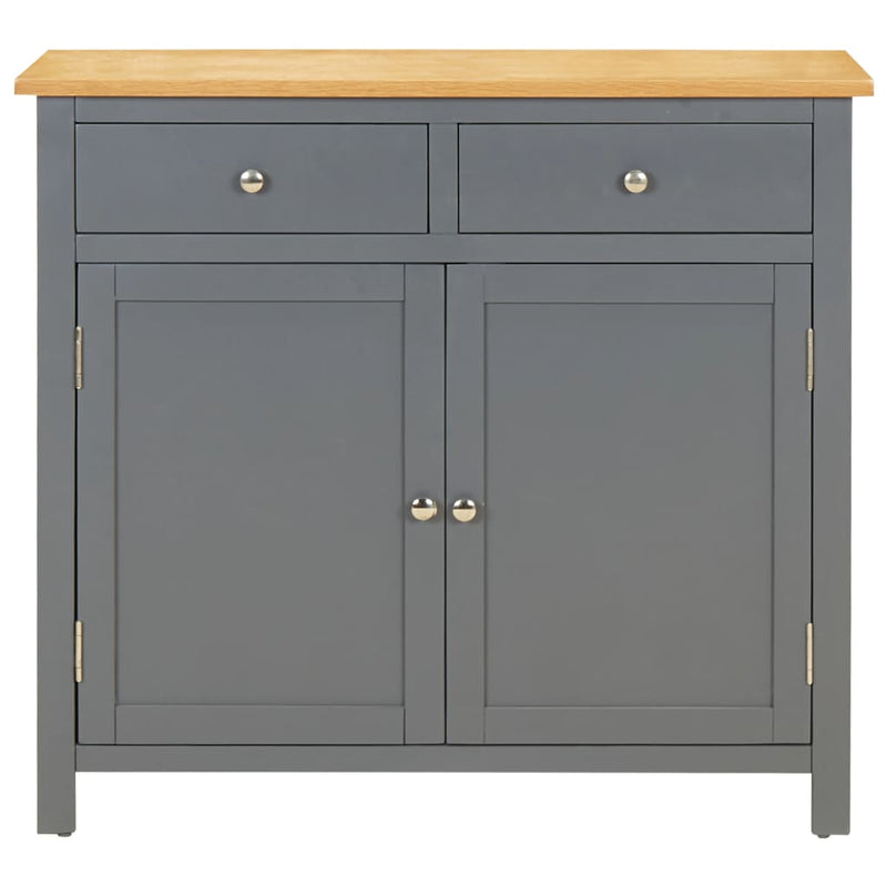 Sideboard 90x33.5x83 cm Solid Oak Wood