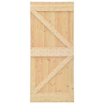 Door 80x210 cm Solid Pine Wood