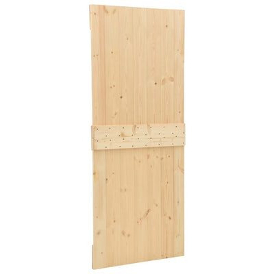 Door 100x210 cm Solid Pine Wood