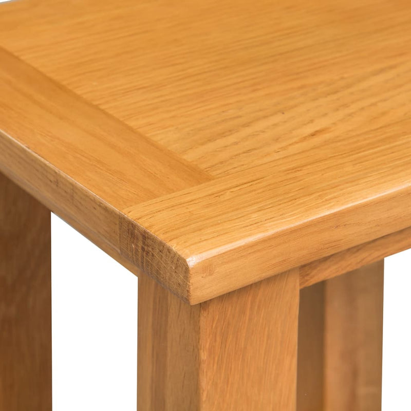 End Tables 2 pcs 27x24x37 cm Solid Oak Wood