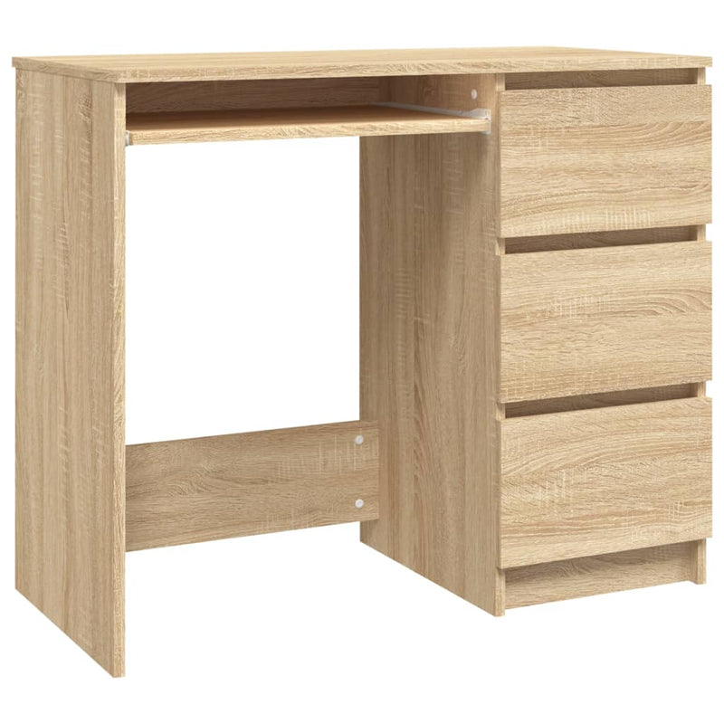 Desk Sonoma Oak 90x45x76 cm Engineered Wood