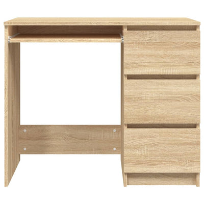 Desk Sonoma Oak 90x45x76 cm Engineered Wood