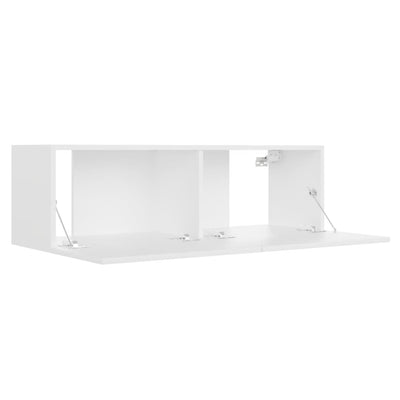 TV Cabinet White 100x30x30 cm Engineered Wood