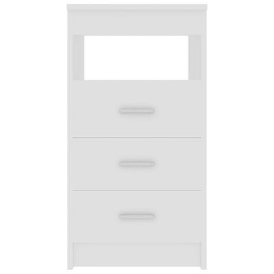 Drawer Cabinet White 40x50x76 cm Engineered Wood