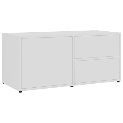 TV Cabinet White 80x34x36 cm Engineered Wood