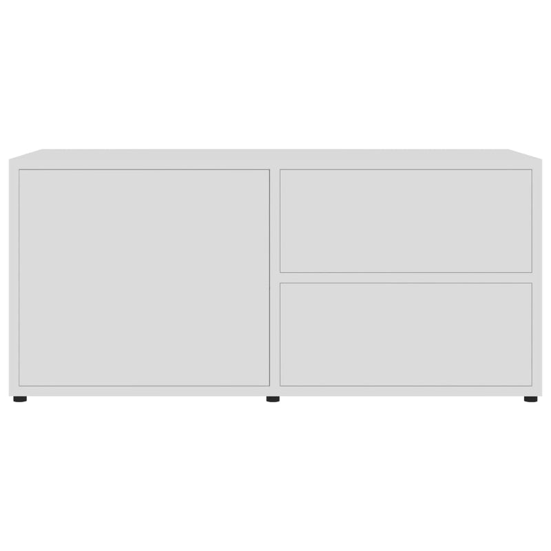 TV Cabinet White 80x34x36 cm Engineered Wood