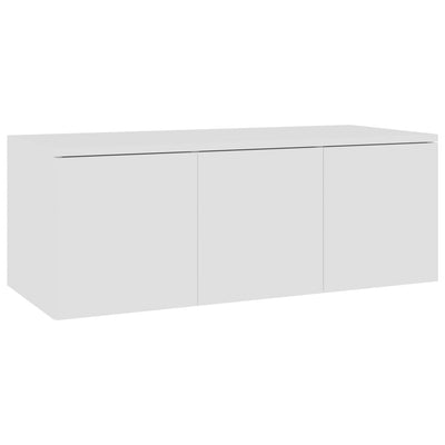 TV Cabinet White 80x34x30 cm Engineered Wood