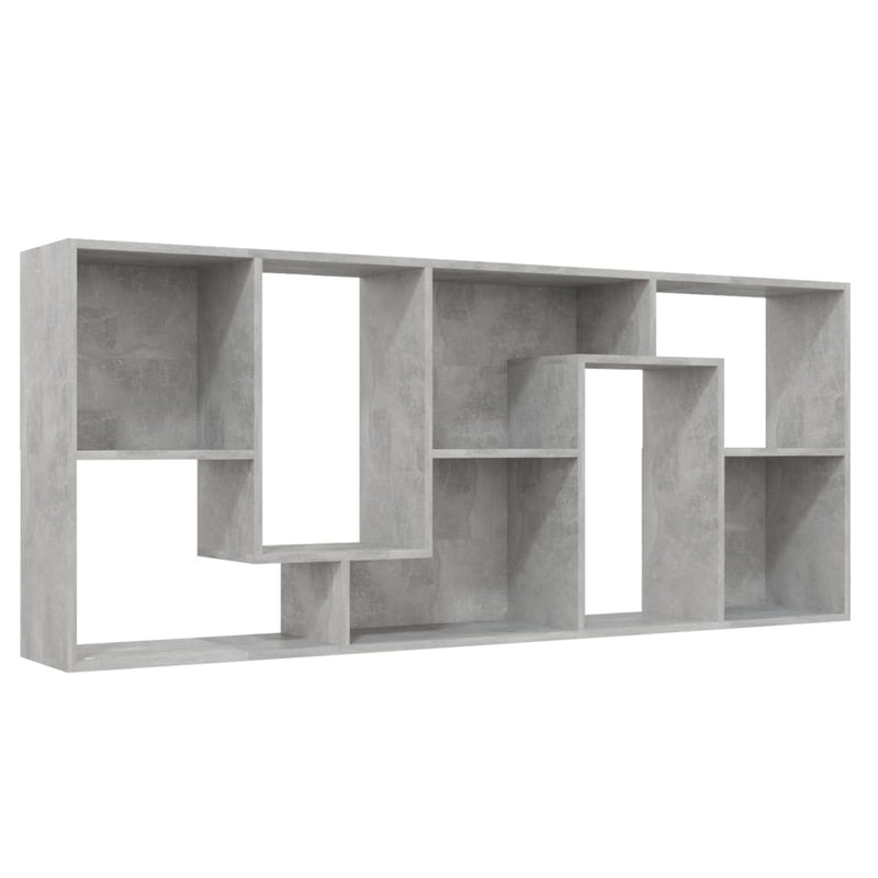 Book Cabinet Concrete Grey 67x24x161 cm Engineered Wood