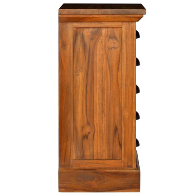 5-Drawer Cabinet 35x30x60 cm Solid Teak Wood