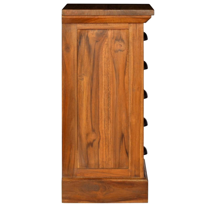 5-Drawer Cabinet 35x30x60 cm Solid Teak Wood