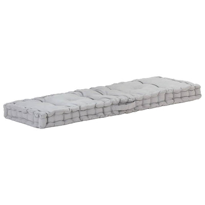 Pallet Floor Cushions 2 pcs Cotton Grey