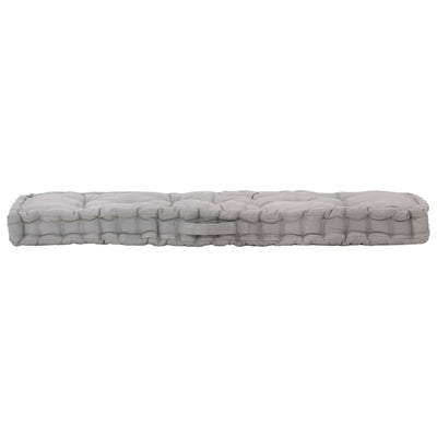 Pallet Floor Cushions 2 pcs Cotton Grey