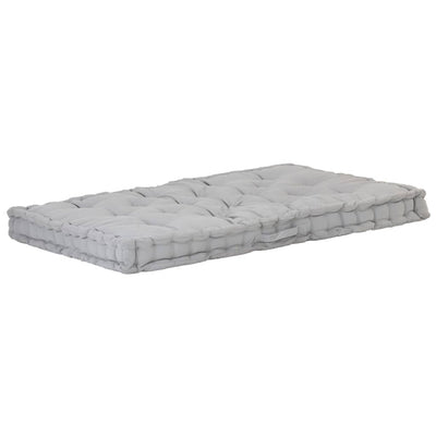 Pallet Floor Cushions 2 pcs Cotton Grey