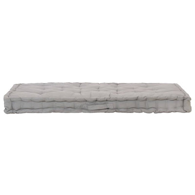 Pallet Floor Cushions 2 pcs Cotton Grey